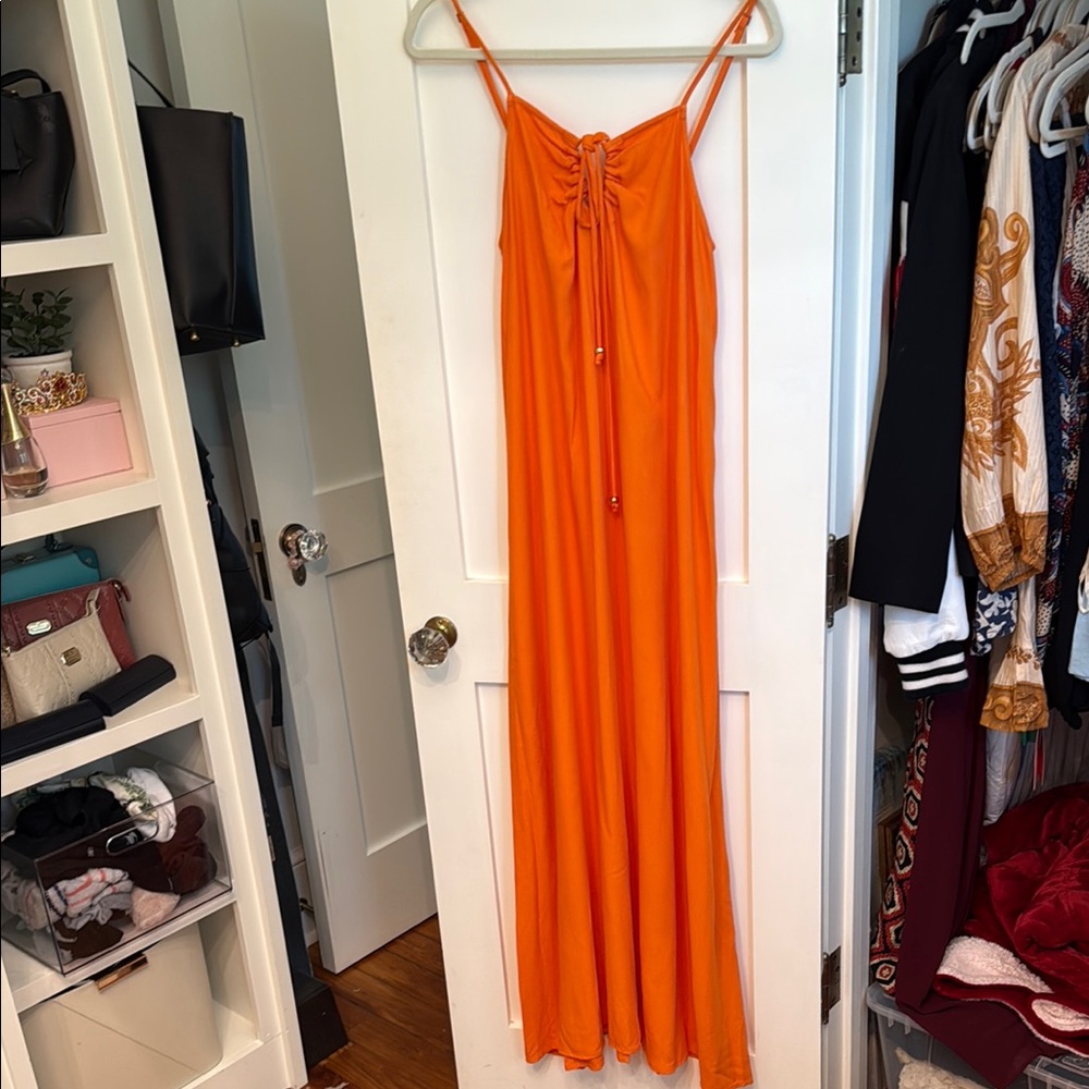 Orange Maxi dress